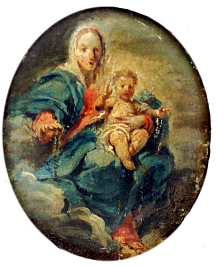 Scuola veneta del XVIII secolo — Madonna con Bambino